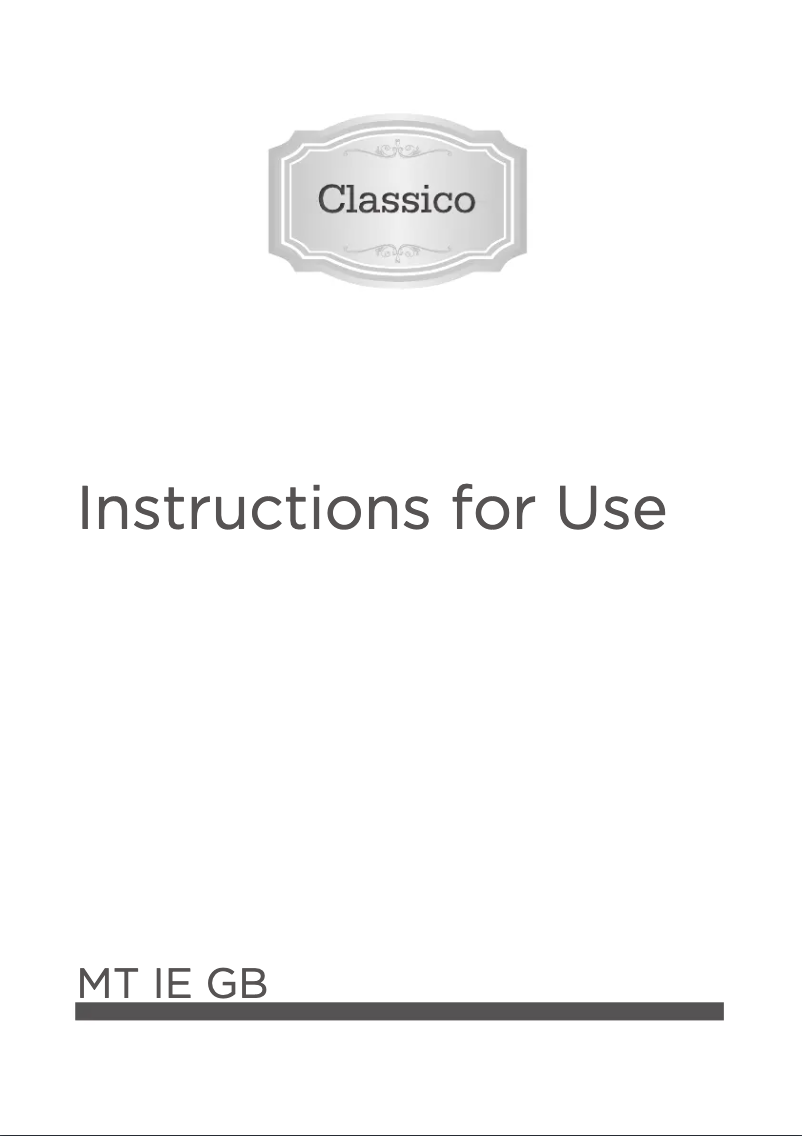 Page n°1 - Guide d'installation Gorenje IC634CLB