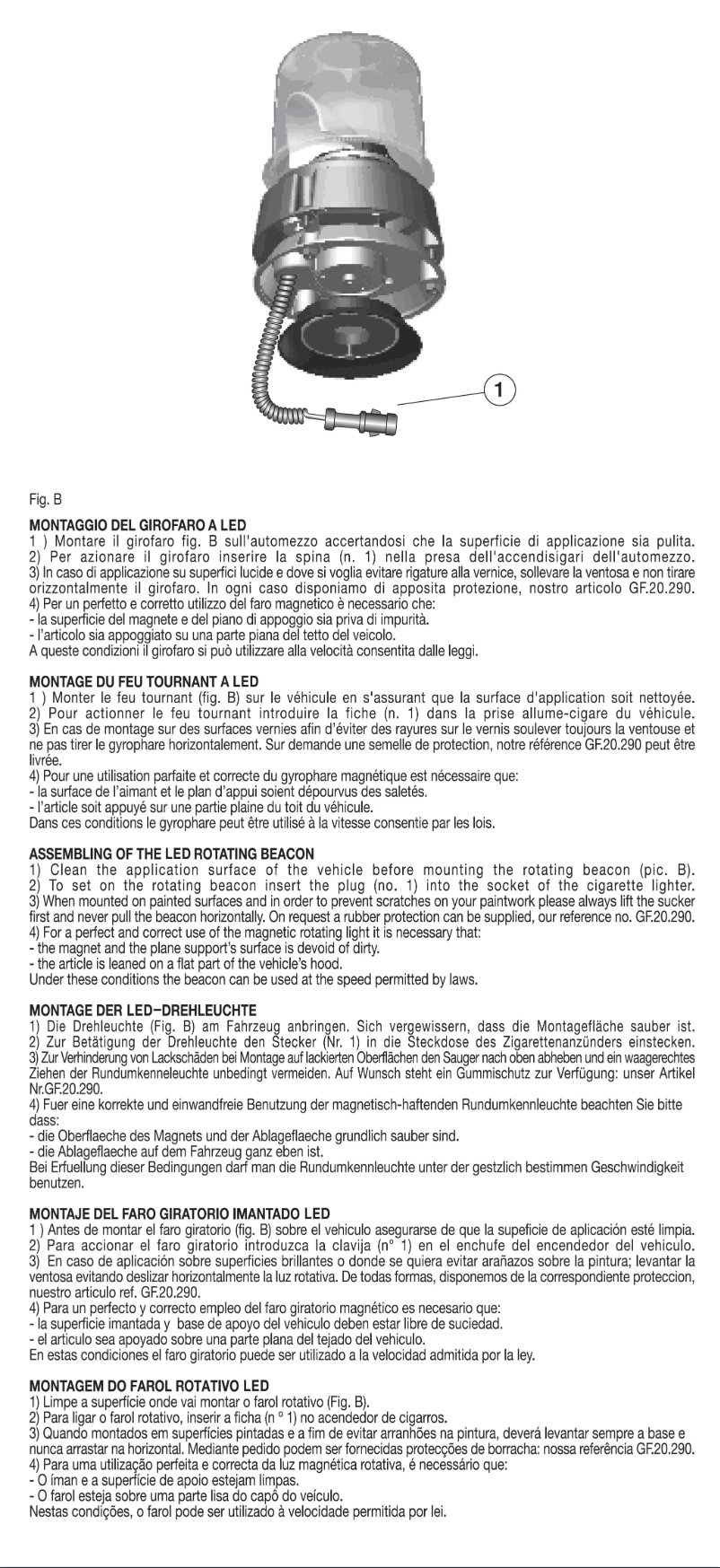 Page 1 de la notice Manuel utilisateur AJ.BA GF.25