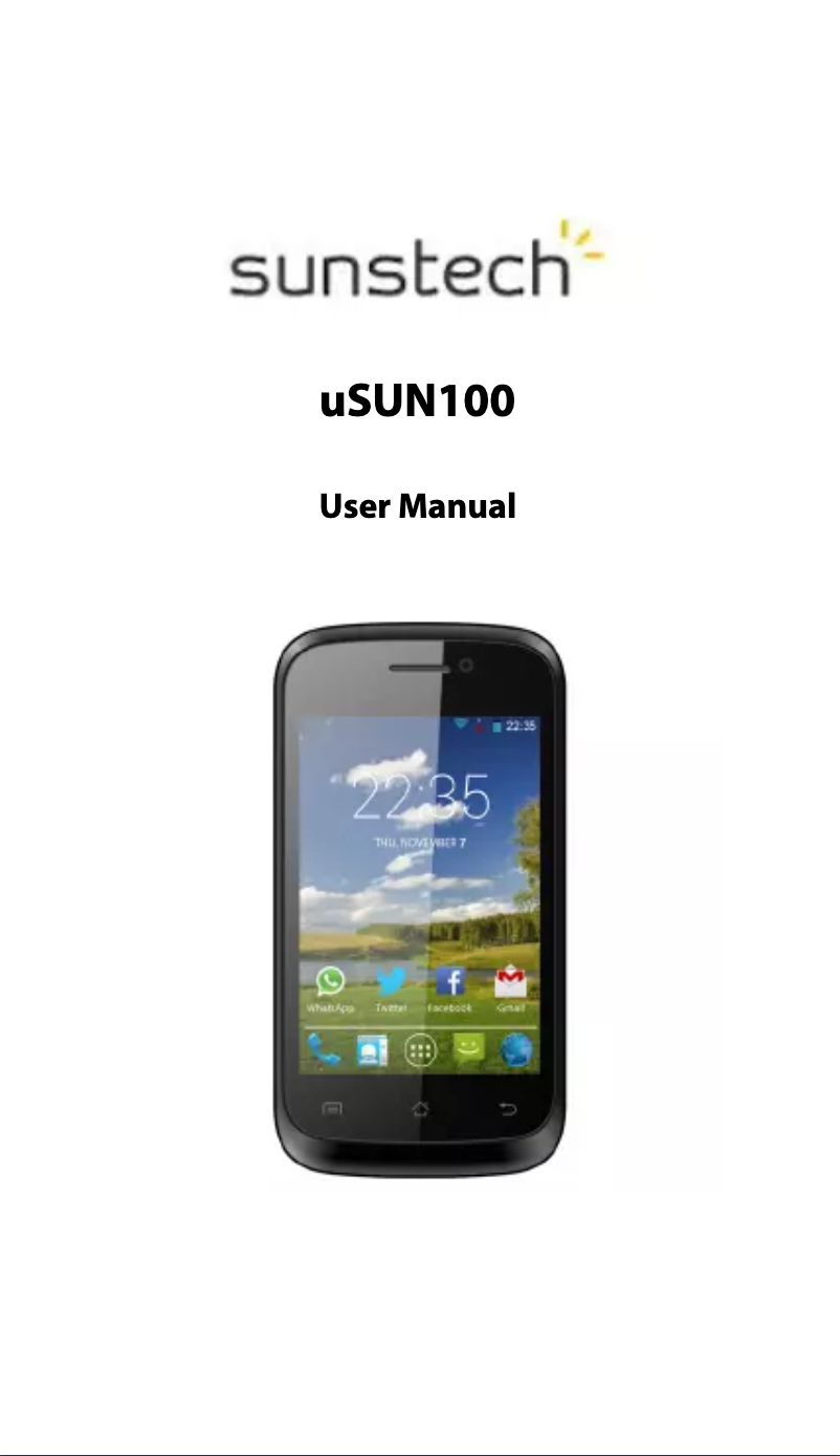 Página 1 del manual Manual de usuario Sunstech USUN 100
