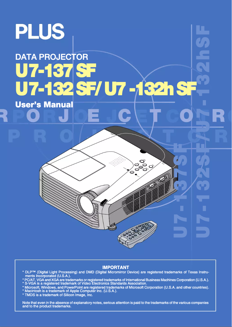 Página 1 del manual Manual de usuario PLUS U7-137SF