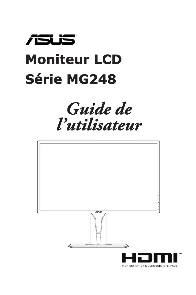 Page n°1 - Manuel utilisateur Asus MG248Q