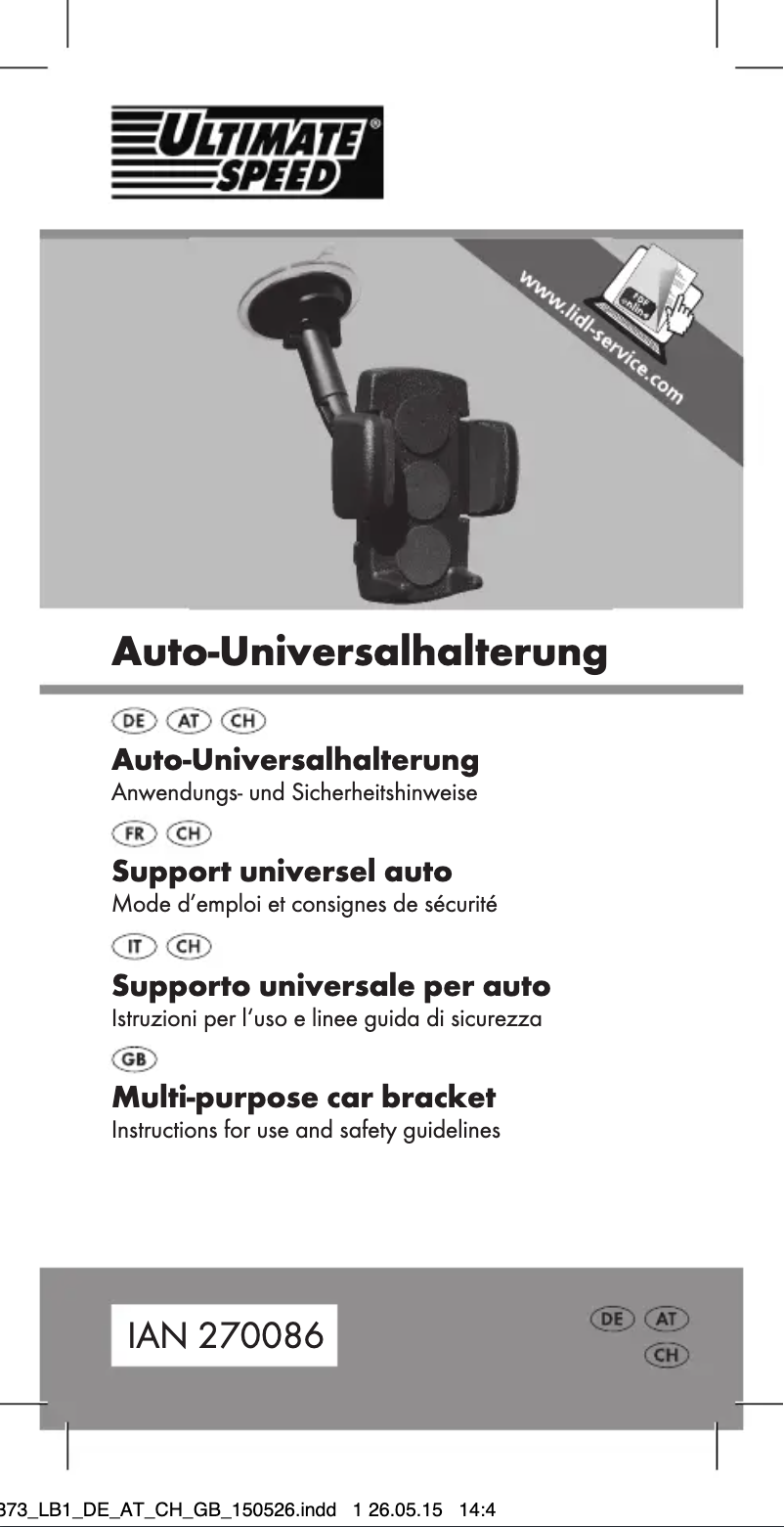 Página 1 del manual Manual de usuario Ultimate Speed IAN 270086