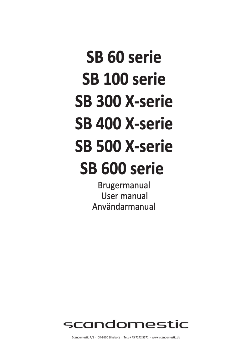 Image de la première page du manuel de l'appareil SB 60 W