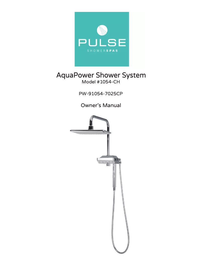 Image de la première page du manuel de l'appareil AquaPower 1054-CH
