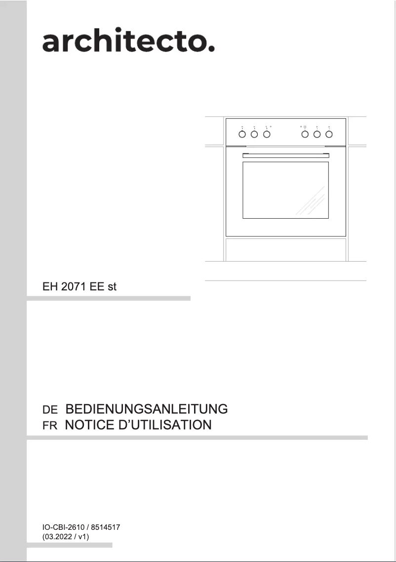 Image de la première page du manuel de l'appareil EH 2071 EE st