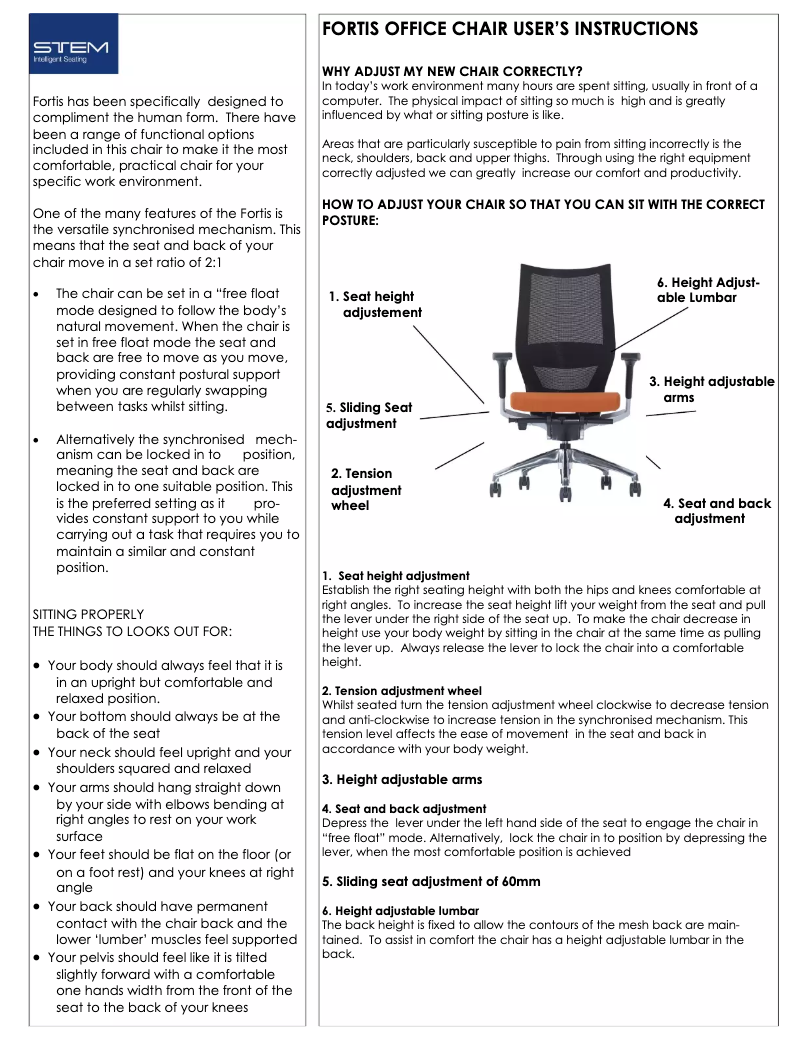 Page n°1 - Manuel utilisateur Stem Fortis 3500