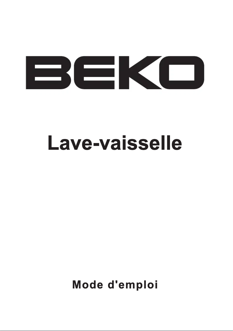 Page n°1 - Manuel utilisateur Beko DFN 6835