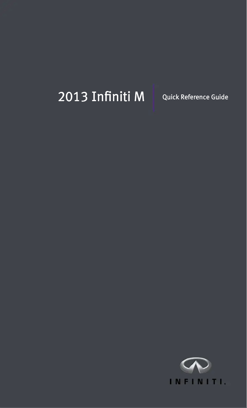 Página 1 del manual Manual de usuario Infiniti M (2013)