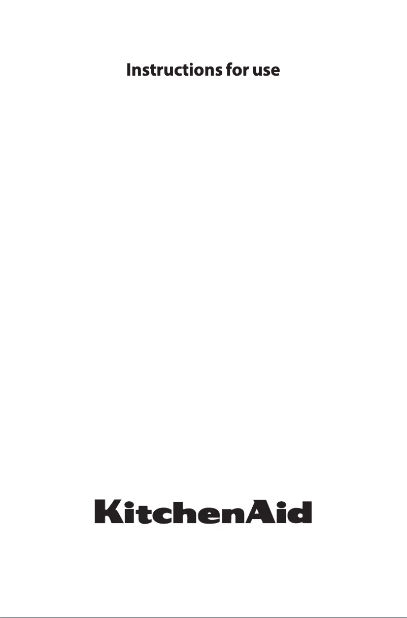 Page 1 de la notice Manuel utilisateur KitchenAid KHID3 65510