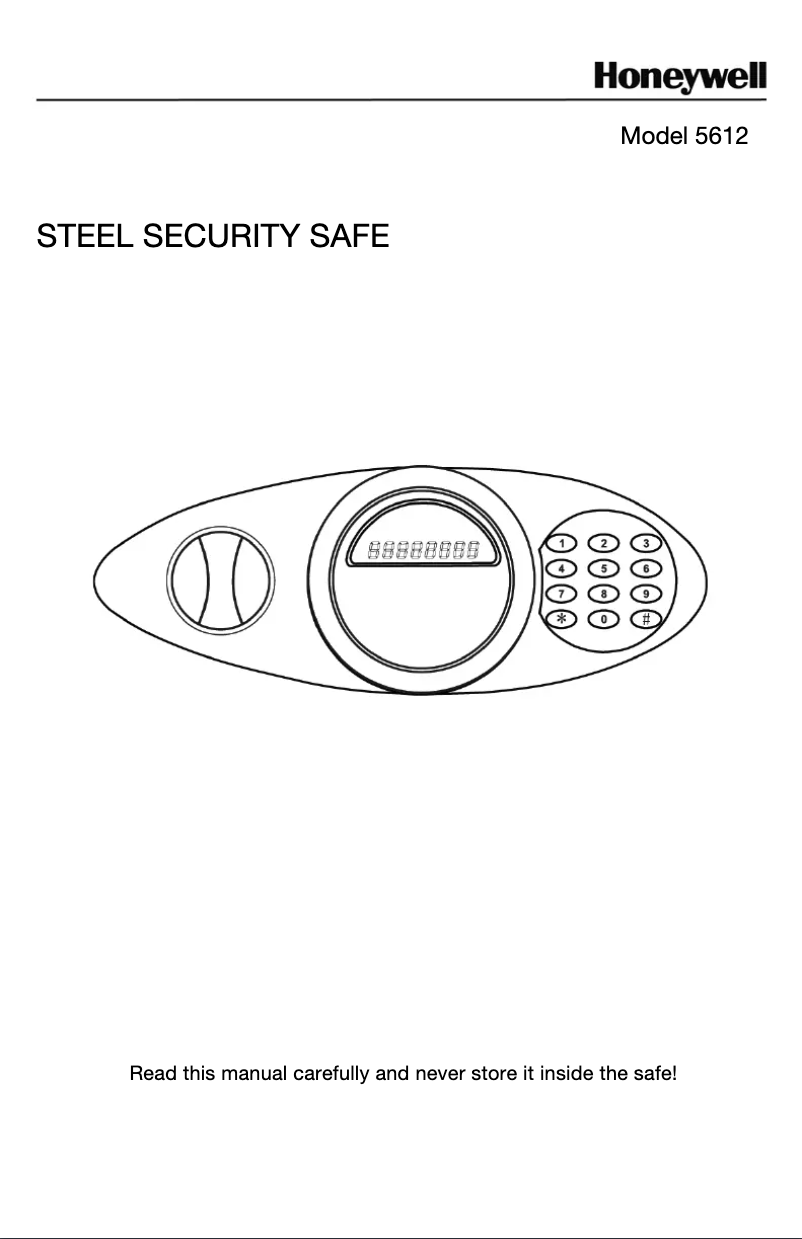 Page n°1 - Manuel utilisateur Honeywell 5612