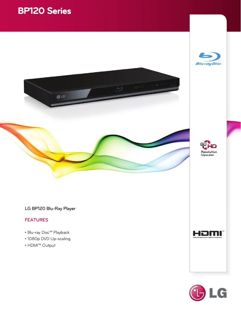 Image de la première page du manuel de l'appareil BP120