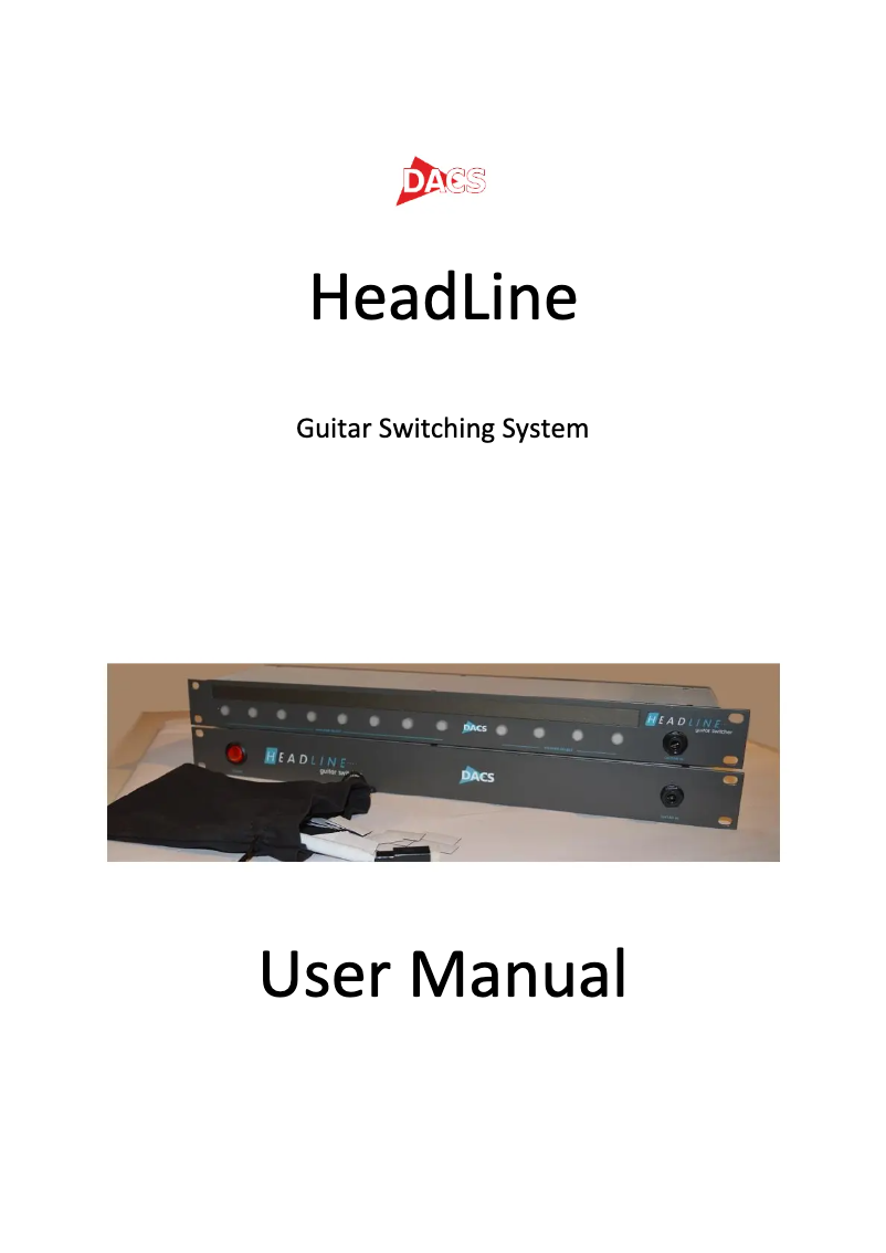 Image de la première page du manuel de l'appareil HeadLine