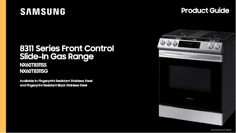 Image de la première page du manuel de l'appareil NX60T8311SG