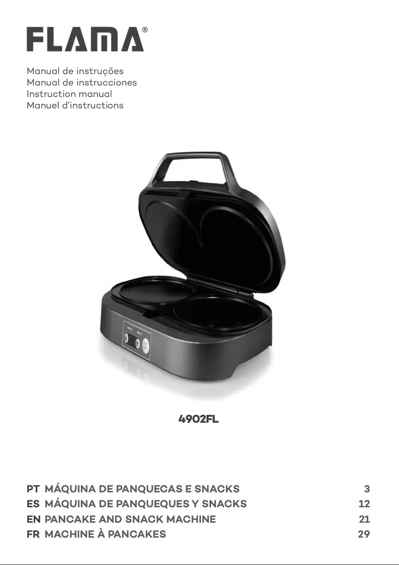 Page 1 de la notice Manuel utilisateur Flama 4902FL