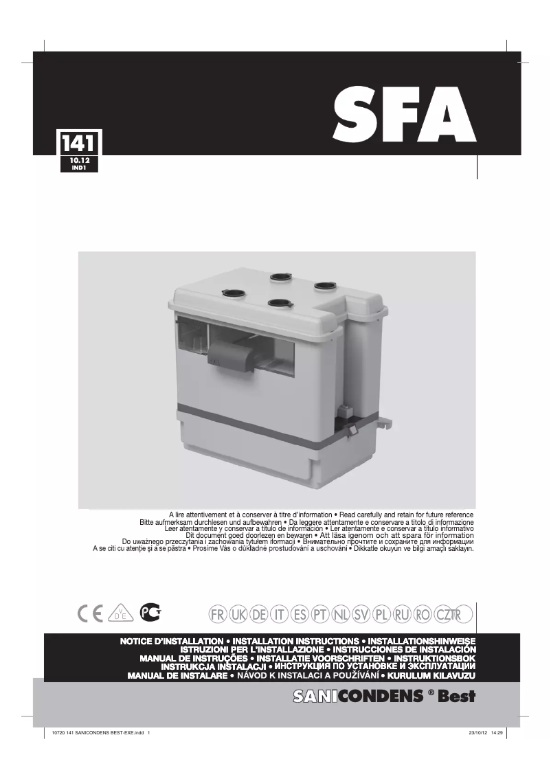 Image de la première page du manuel de l'appareil Sanicondens Best