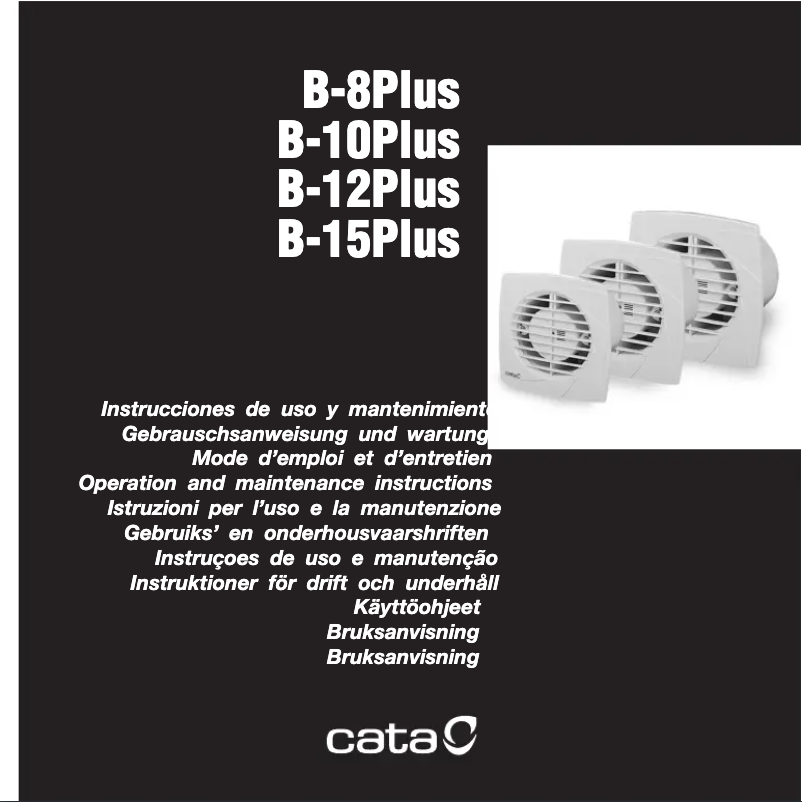 Image de la première page du manuel de l'appareil B-10 Plus