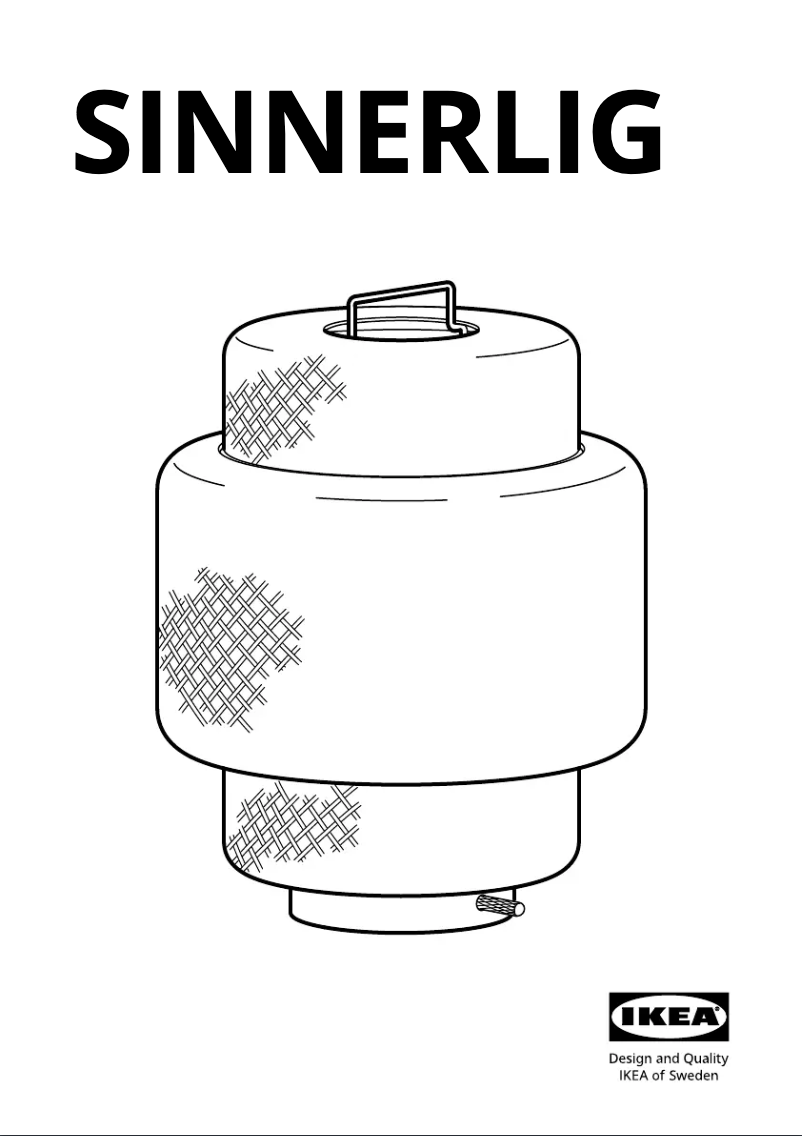 Image de la première page du manuel de l'appareil SINNERLIG 705.012.06