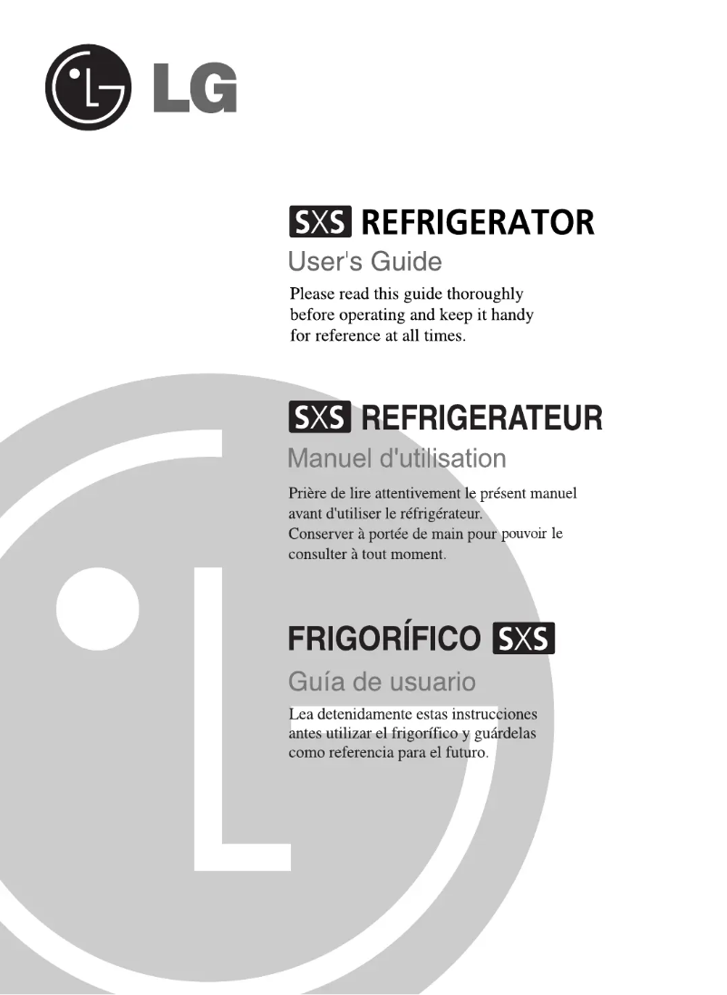 Page n°1 - Manuel utilisateur LG GS97T65CEF
