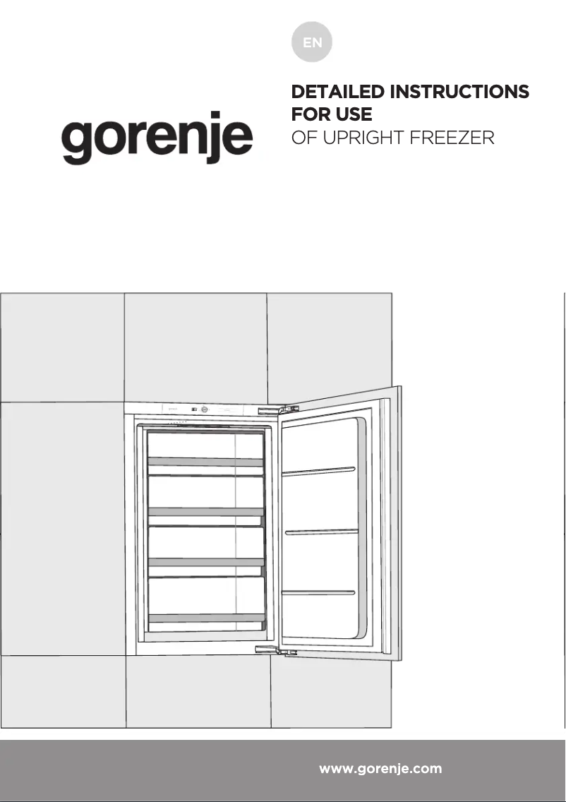 Page n°1 - Manuel utilisateur Gorenje FI4091E1UK