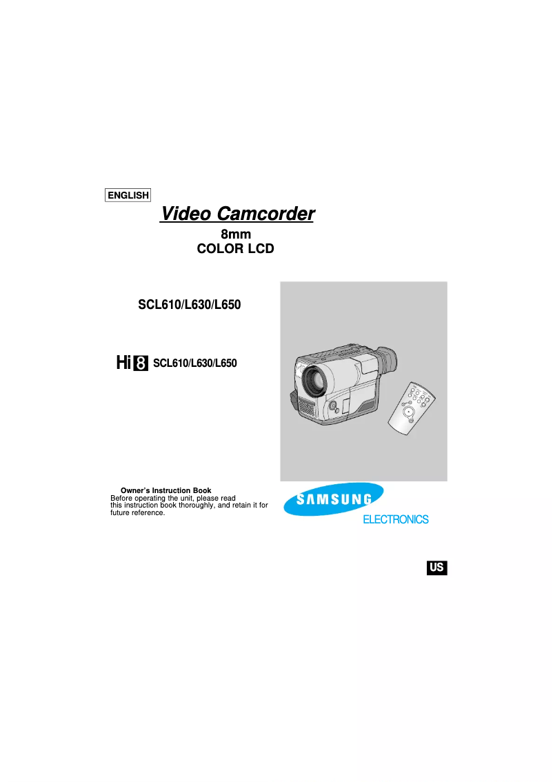 Image de la première page du manuel de l'appareil SCL630