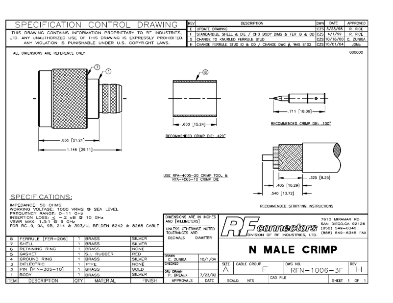 Page 1 de la notice Manuel utilisateur RF Elements RFN-1006-3F