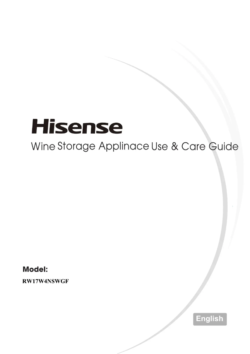 Page 1 de la notice Manuel utilisateur Hisense RW17W4NSWGF