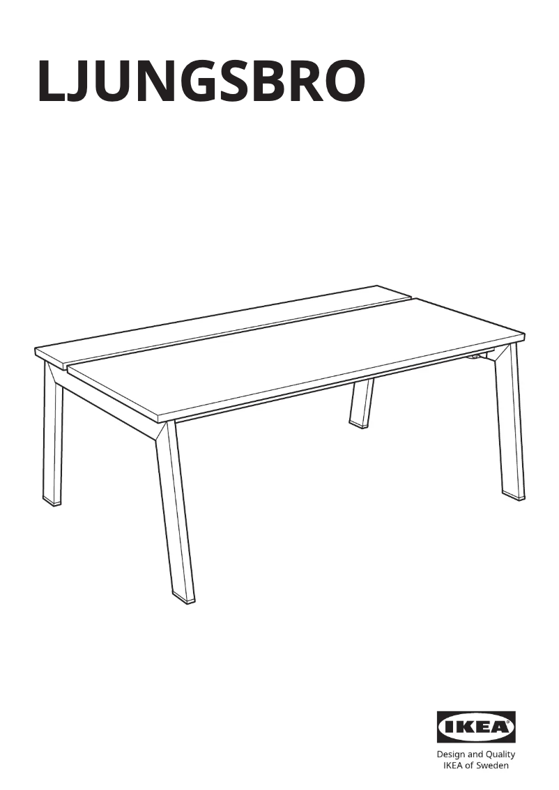 Page 1 de la notice Manuel utilisateur Ikea LJUNGSBRO 005.610.34