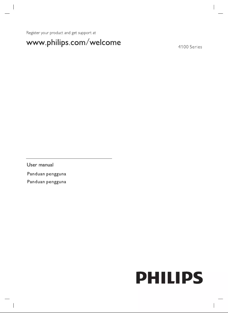 Page n°1 - Manuel utilisateur Philips 40PFA4160S