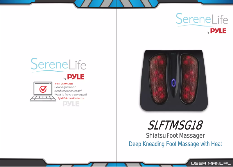 Page 1 de la notice Manuel utilisateur SereneLife SLFTMSG18