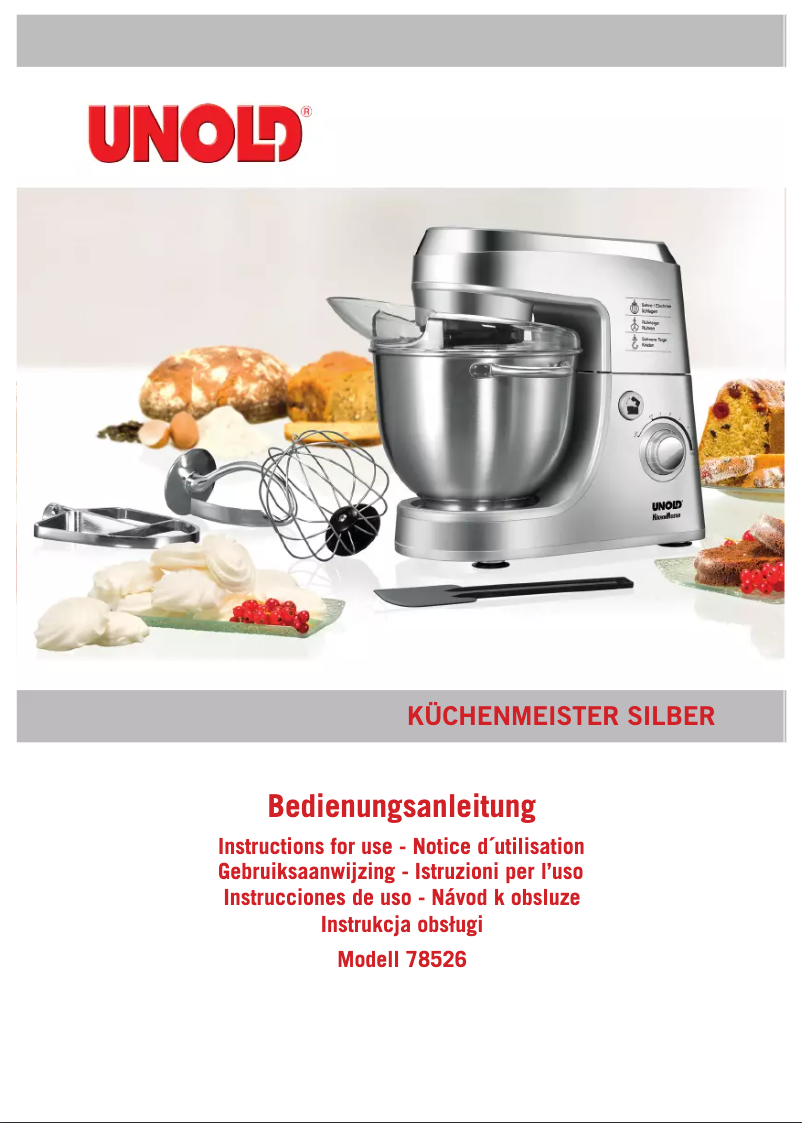 Image de la première page du manuel de l'appareil 78526