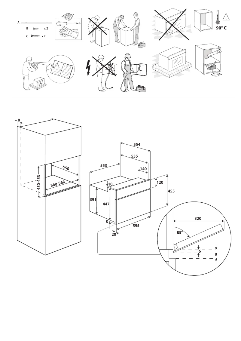 Page 1 de la notice Instructions de sécurité Whirlpool AMW 545