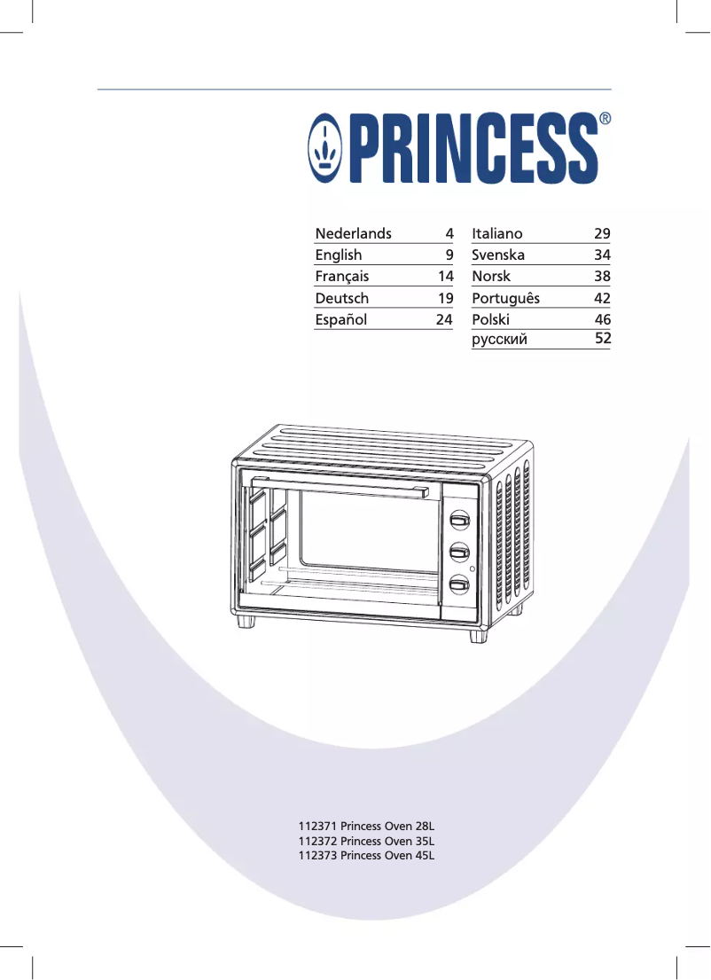 Page 1 de la notice Manuel utilisateur Princess 112371