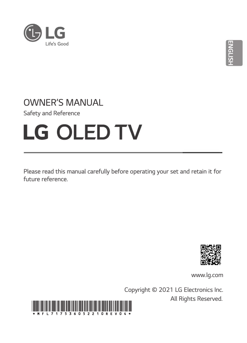 Page 1 de la notice Manuel utilisateur LG OLED77G16LA