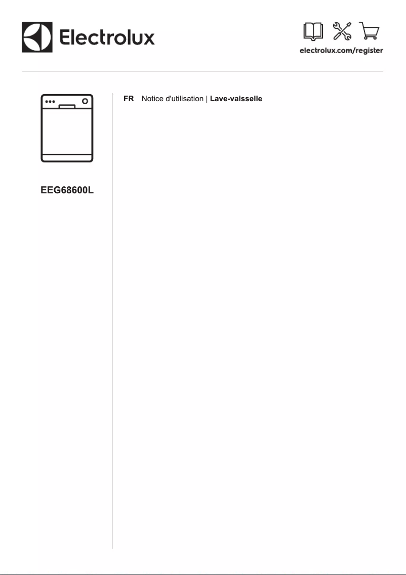 Page 1 de la notice Manuel utilisateur Electrolux EEG68600L