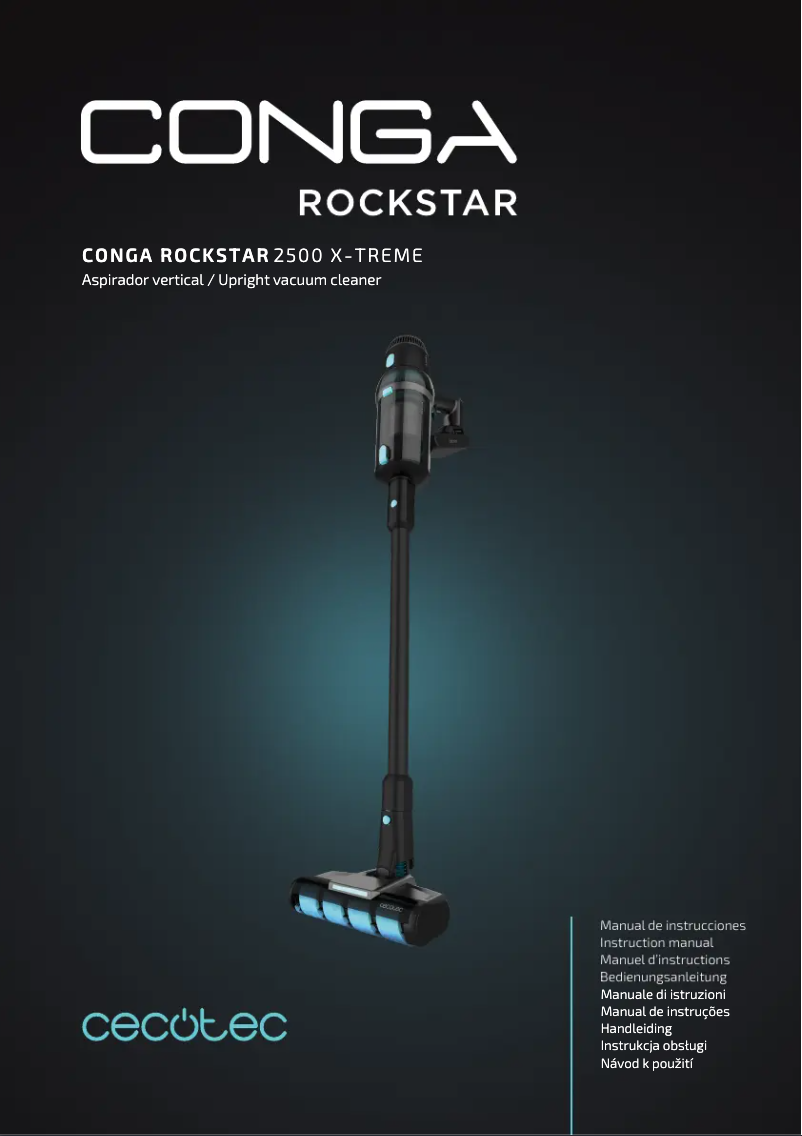 Image de la première page du manuel de l'appareil Conga Rockstar 2500 X-Treme