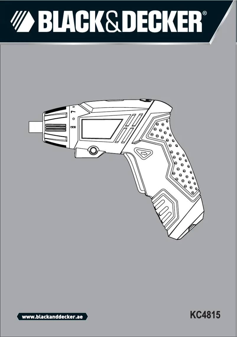 Page 1 de la notice Manuel utilisateur Black & Decker KC4815