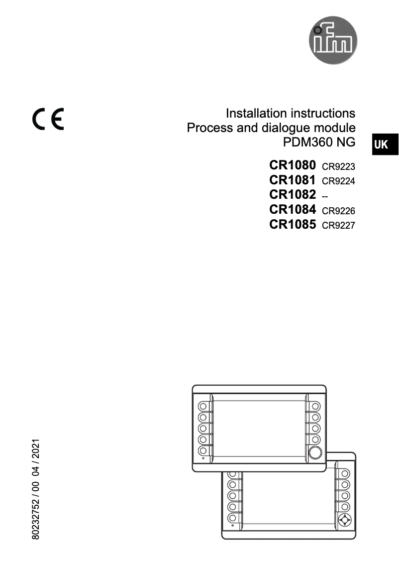 Image de la première page du manuel de l'appareil CR1085