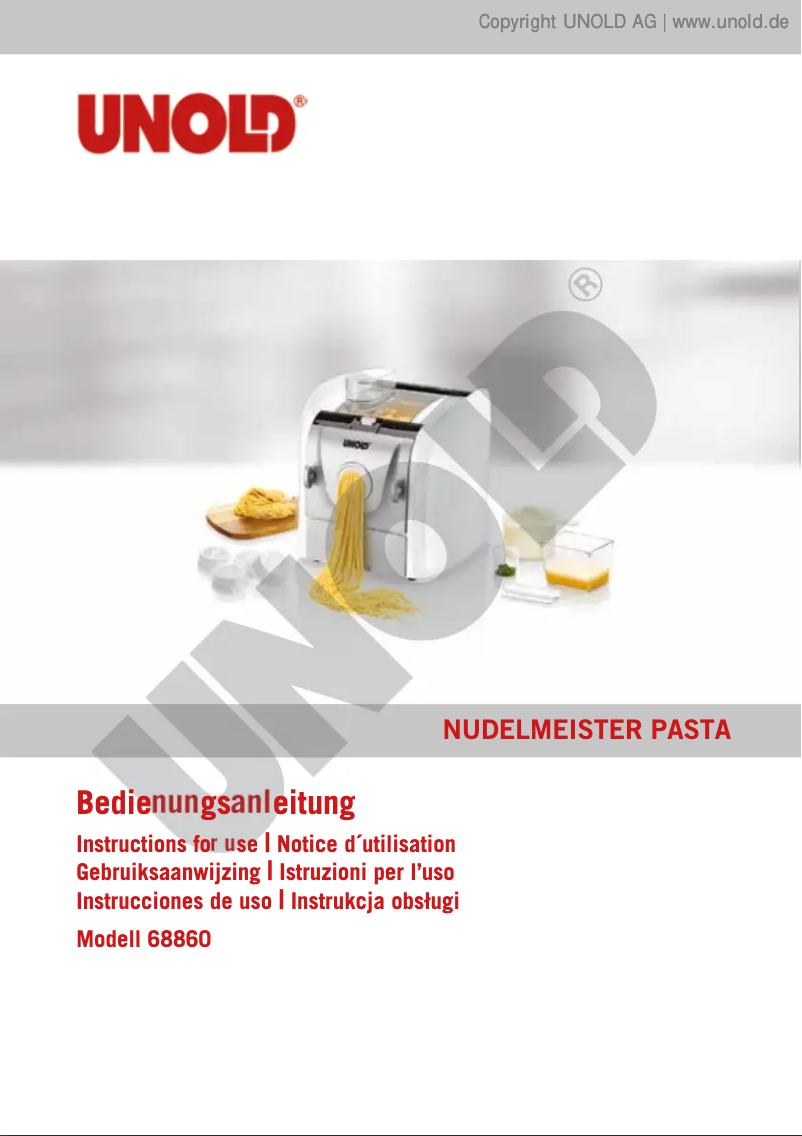 Image de la première page du manuel de l'appareil 68860