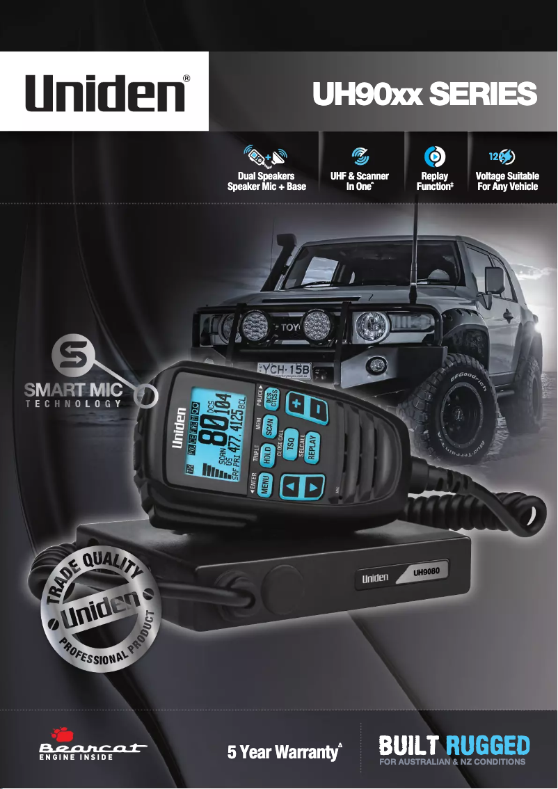 Page n°1 - Brochure Uniden UH9080