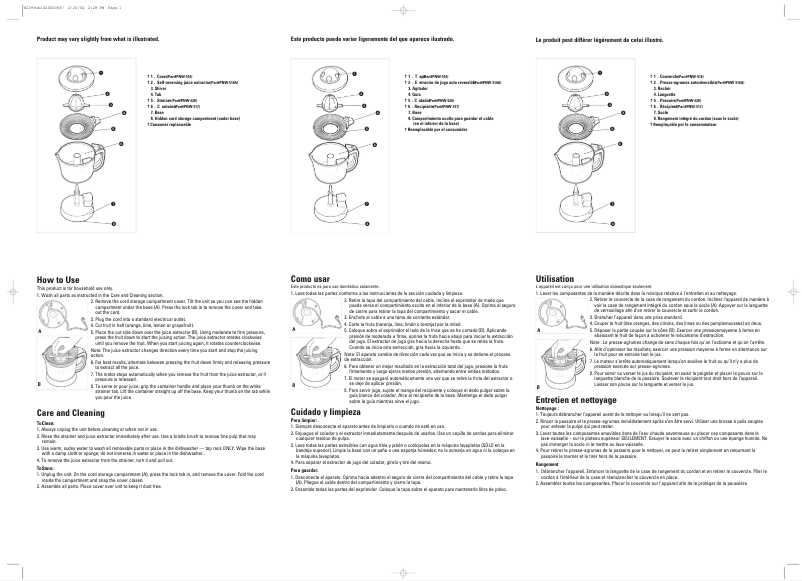 Page 1 de la notice Manuel utilisateur Black & Decker HJ29