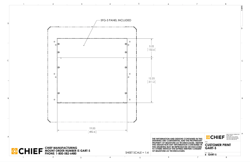 Page 1 de la notice Manuel utilisateur Chief GART-S