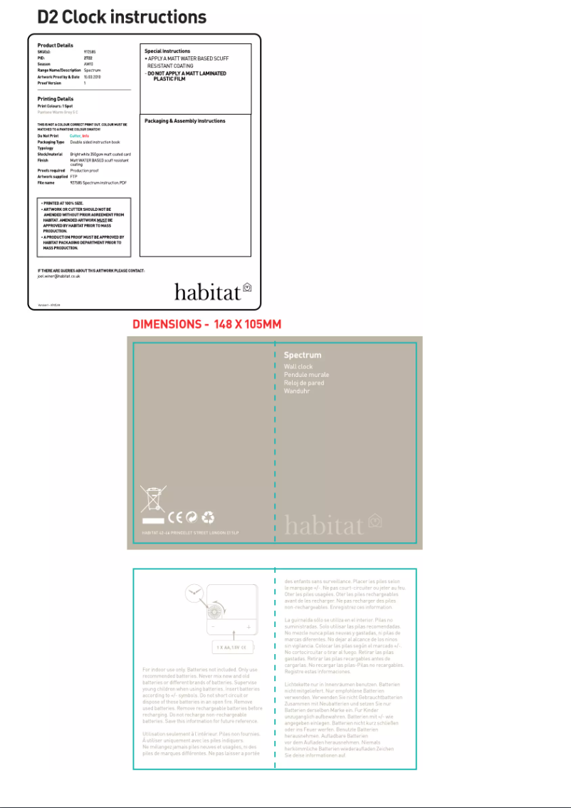 Page n°1 - Manuel utilisateur Habitat Spectrum