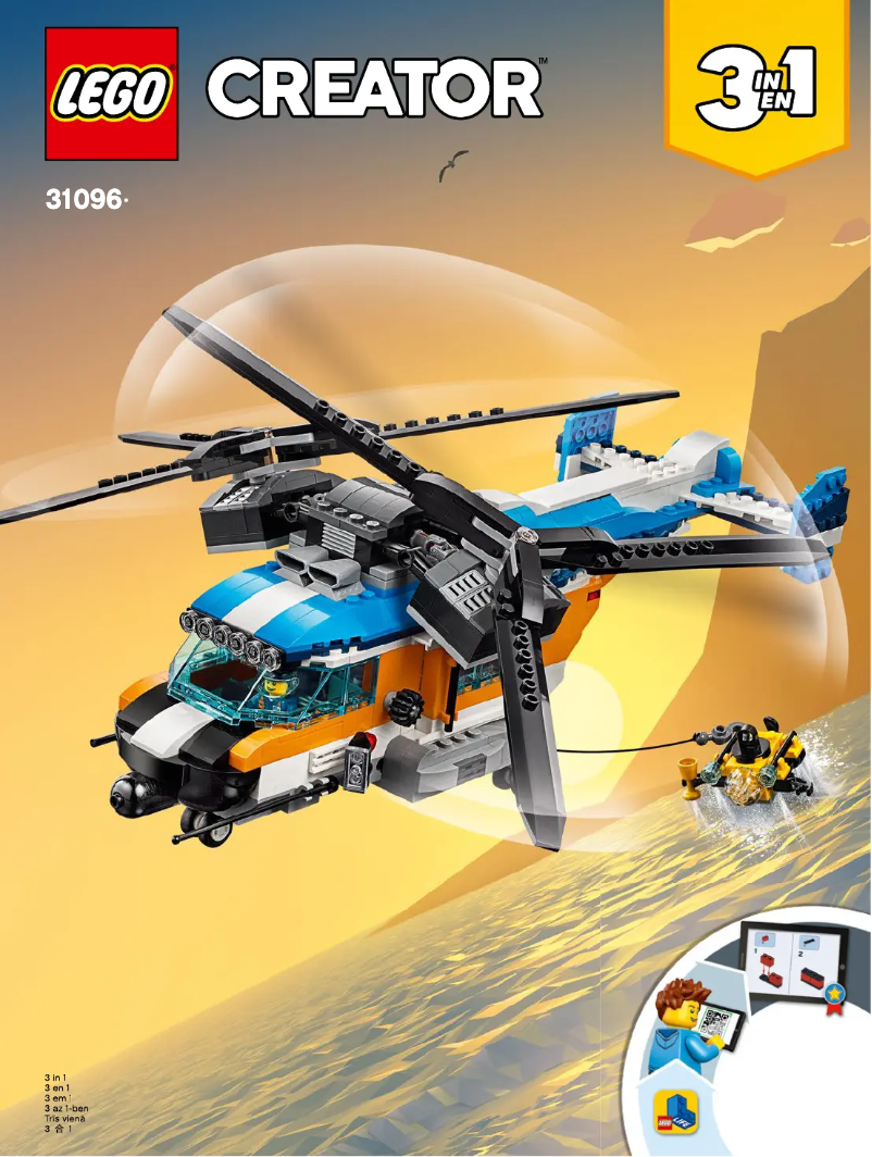 Page 1 de la notice Manuel utilisateur Lego Creator 31096