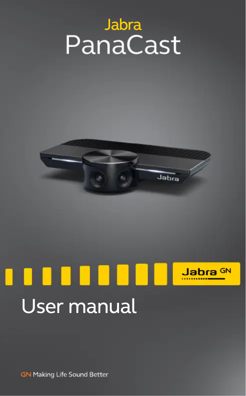 Page 1 de la notice Manuel utilisateur Jabra PanaCast Meet Anywhere+