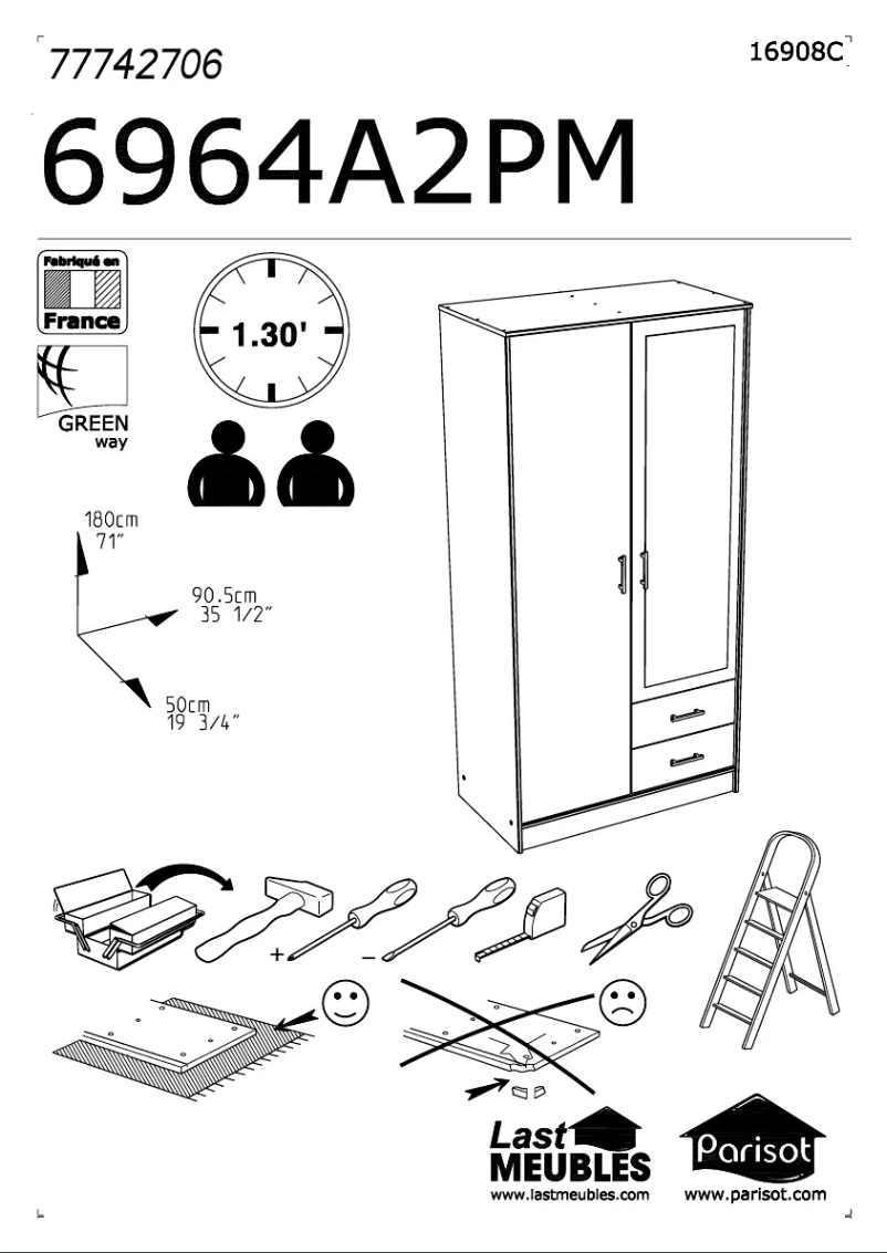 Image de la première page du manuel de l'appareil Infinity 6964A2PM
