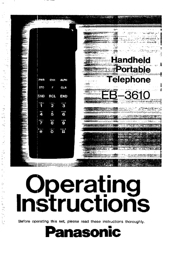 Image de la première page du manuel de l'appareil EB-3610