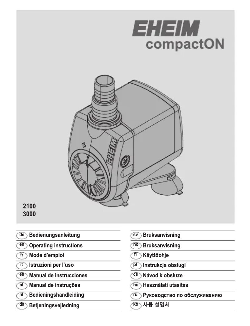 Image de la première page du manuel de l'appareil compactON 3000