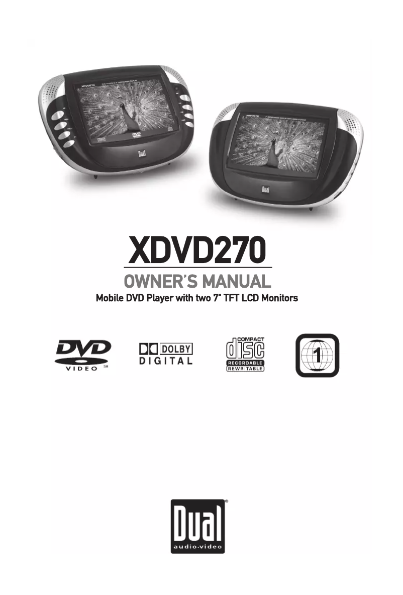 Page n°1 - Manuel utilisateur Dual XDVD270