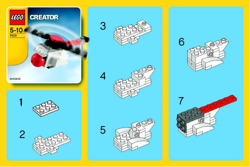 Page 1 de la notice Manuel utilisateur Lego Rescue Chopper
