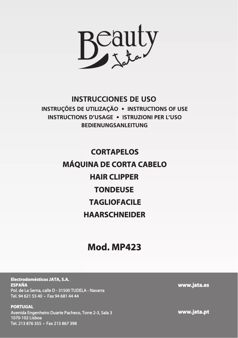 Página 1 del manual Manual de usuario Jata MP423